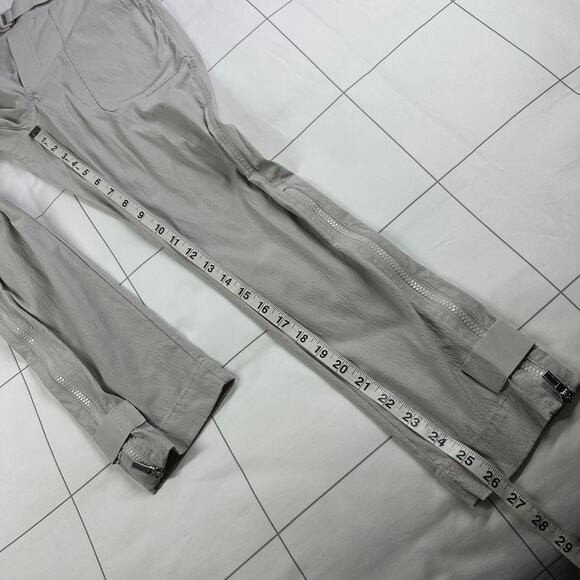 Athleta Pants Womens 0 Gray Trekkie Nylon Ripstop Athletic Travel Camp Utility - Picture 10 of 12